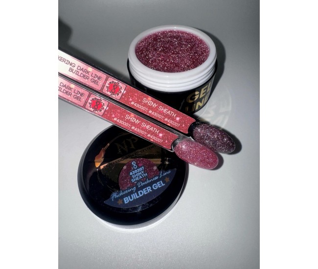 FLICKERING DARK LINE BUILDER GEL -  SHINY SHEATH 50ml